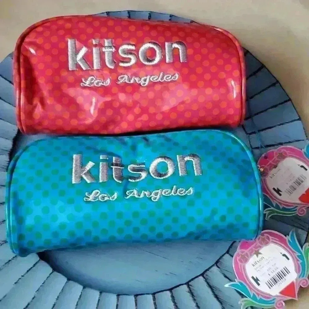 Kitson cosmetic bags lot of 2